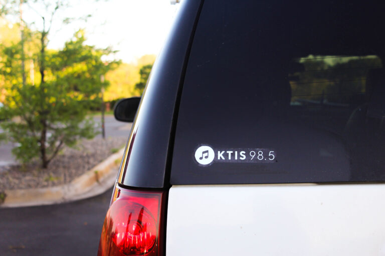 KTIS sticker on car
